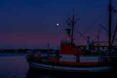 Vollmond über der Kieler Förde